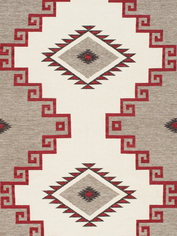Pasargad Pasargad Home Tuscany Reversible Flatweave Wool Rug Tribal Geometric Living Room Accent PNT-400 9x12