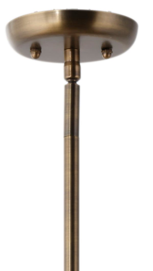 Jamie Young Co. Small Anguilla Chandelier Handcrafted With Mango Wood Beads, Antique Brass Accents, Warm Coastal Glow Ideal For Dining Spaces 22"H x 36"W x 36"D 5ANGU-LGNA