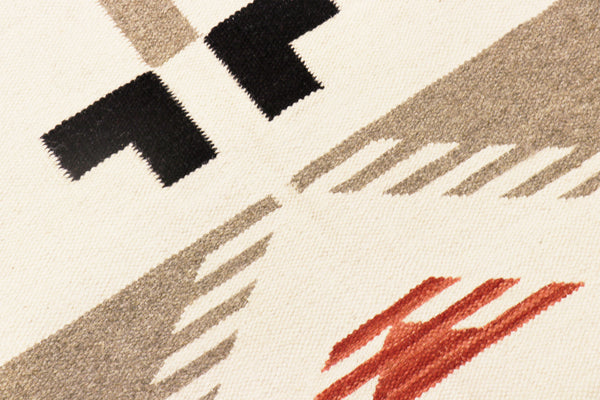 Pasargad Pasargad Home Tuscany Reversible Flatweave Wool Rug Tribal Geometric Living Room Accent PNT-401 9x12
