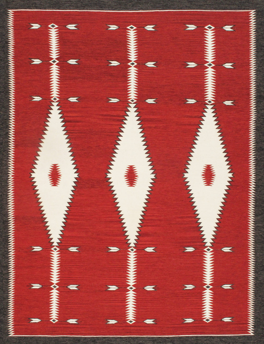 Pasargad Pasargad Home Tuscany Reversible Flatweave Wool Rug With Tribal Geometric Design PNT-402 9x12