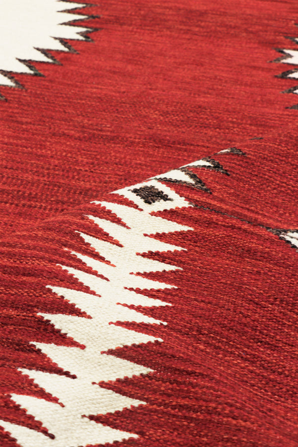 Pasargad Pasargad Home Tuscany Reversible Flatweave Wool Rug With Tribal Geometric Design PNT-402 9x12