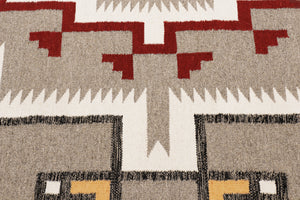 Pasargad Pasargad Home Tuscany Reversible Wool Flatweave Rug Tribal Geometric Living Room PNT-404 9x12
