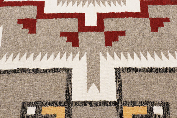 Pasargad Pasargad Home Tuscany Reversible Wool Flatweave Rug Tribal Geometric Living Room PNT-404 9x12