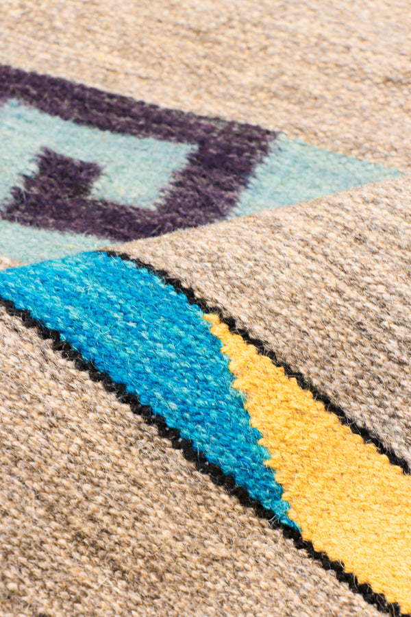 Pasargad Pasargad Home Tuscany Reversible Flatweave Wool Rug Tribal Geometric For Living Areas PNT-405 4x6