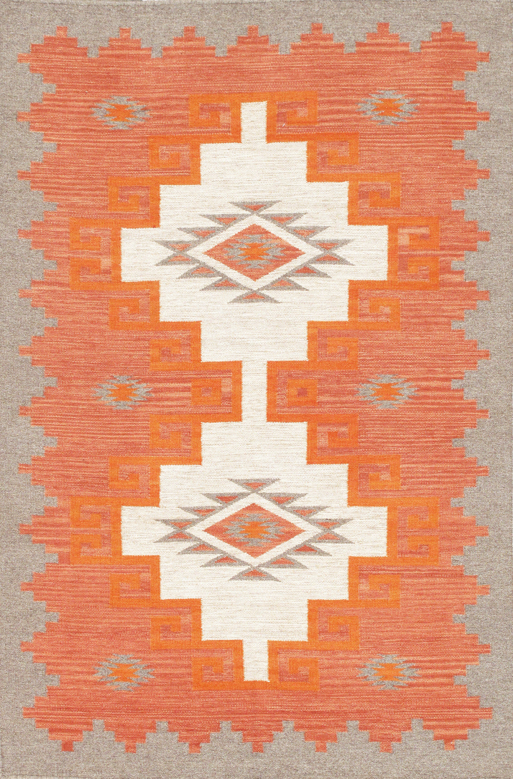 Pasargad Pasargad Tuscany Reversible Flatweave Wool Rug With Geometric Tribal Motifs For Any Room PNT-406 4x6