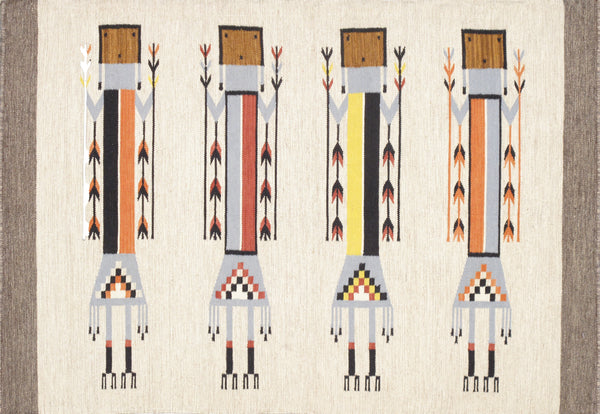 Pasargad Pasargad Home Tuscany Reversible Flatweave Wool Rug With Tribal Geometric Pattern PNT-408 4x6