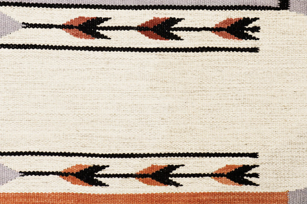 Pasargad Pasargad Home Tuscany Reversible Flatweave Wool Rug With Tribal Geometric Pattern PNT-408 4x6
