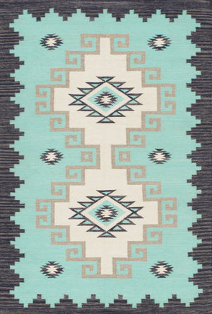 Pasargad Pasargad Tuscany Reversible Flatweave Wool Rug Tribal Geometric For Living Rooms PNT-410 4X6