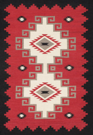 Pasargad Pasargad Home Tuscany Wool Flatweave Rug Reversible Geometric Design For Any Room PNT-411 4X6
