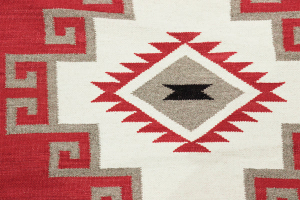 Pasargad Pasargad Home Tuscany Wool Flatweave Rug Reversible Geometric Design For Any Room PNT-411 4X6
