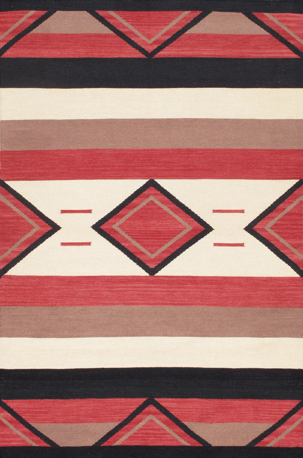 Pasargad Pasargad Tuscany Reversible Flatweave Wool Rug Tribal Geometric For Living Rooms PNT-412 4X6