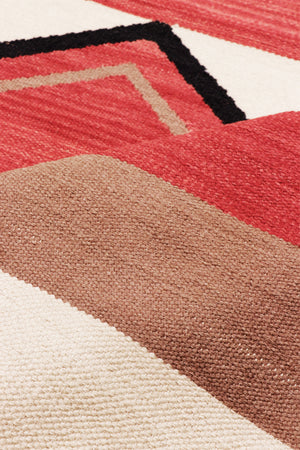 Pasargad Pasargad Tuscany Reversible Flatweave Wool Rug Tribal Geometric For Living Rooms PNT-412 4X6