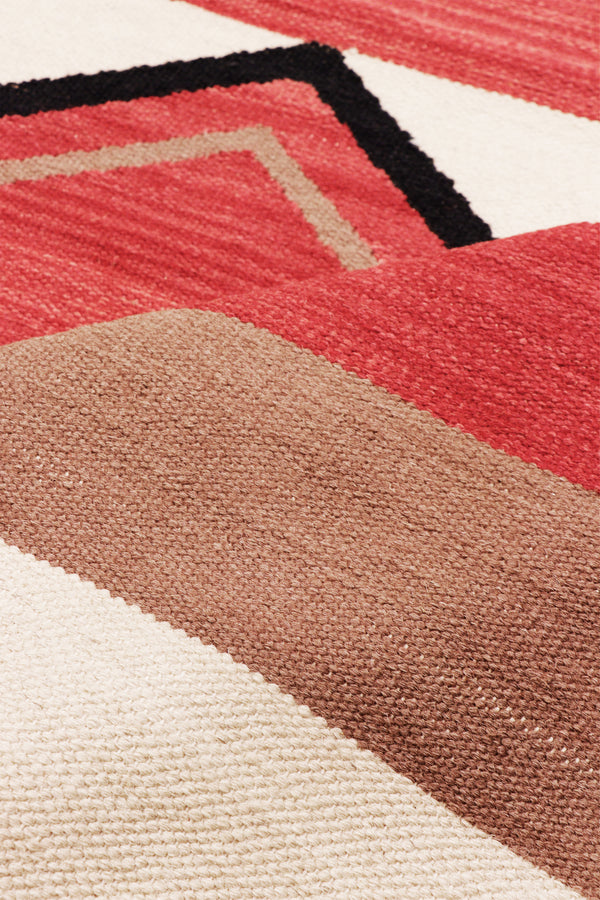Pasargad Pasargad Tuscany Reversible Flatweave Wool Rug Tribal Geometric For Living Rooms PNT-412 4X6