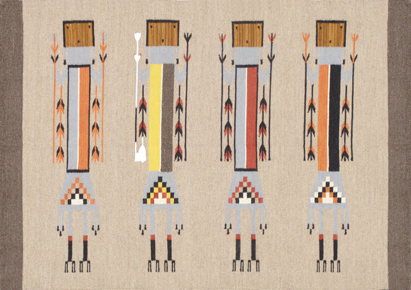 Pasargad Pasargad Home Tuscany Reversible Wool Flatweave Rug With Tribal Geometric Motifs PNT-413 4x6