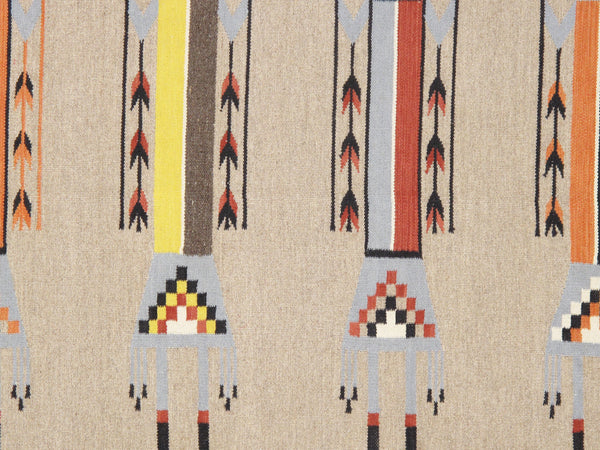 Pasargad Pasargad Home Tuscany Reversible Wool Flatweave Rug With Tribal Geometric Motifs PNT-413 4x6