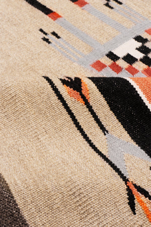 Pasargad Pasargad Home Tuscany Reversible Wool Flatweave Rug With Tribal Geometric Motifs PNT-413 4x6