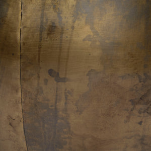Jamie Young Co. Aphrodite Handcrafted Iron Coffee Table With Acid-Washed Brass & Silver Patina, Sculptural Drum Design 20APHR-CTGO