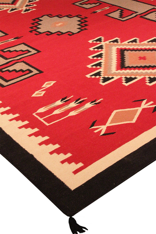 Pasargad Pasargad Home Tuscany Handwoven Wool Flatweave Rug Geometric Tribal Pattern For Large Rooms 9'11'' X 14' 1'' PNT-80 10x14
