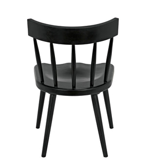Esme Solid Mahogany Dining Chair Spindled Back Tapered Legs Classic Handcrafted Seating