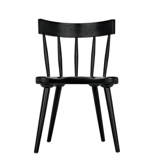 Esme Solid Mahogany Dining Chair Spindled Back Tapered Legs Classic Handcrafted Seating