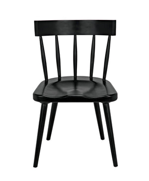 Esme Solid Mahogany Dining Chair Spindled Back Tapered Legs Classic Handcrafted Seating