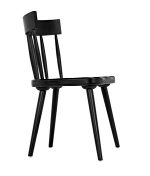 Esme Solid Mahogany Dining Chair Spindled Back Tapered Legs Classic Handcrafted Seating
