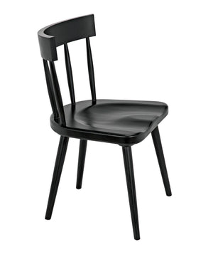 Esme Solid Mahogany Dining Chair Spindled Back Tapered Legs Classic Handcrafted Seating