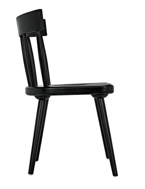 Esme Solid Mahogany Dining Chair Spindled Back Tapered Legs Classic Handcrafted Seating