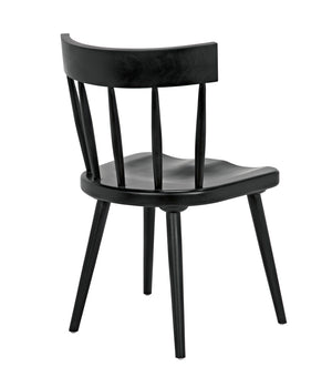 Esme Solid Mahogany Dining Chair Spindled Back Tapered Legs Classic Handcrafted Seating