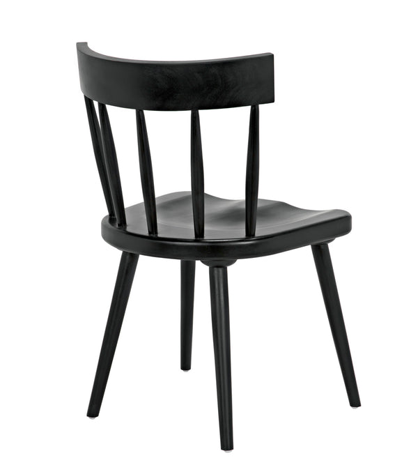 Esme Solid Mahogany Dining Chair Spindled Back Tapered Legs Classic Handcrafted Seating