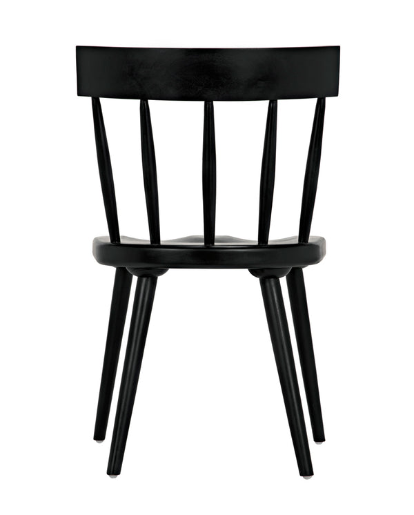 Esme Solid Mahogany Dining Chair Spindled Back Tapered Legs Classic Handcrafted Seating