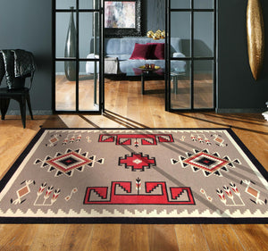 Pasargad Pasargad Home Tuscany Reversible Flatweave Wool Rug Tribal Geometric Living Room Accent 8' 9'' X 11' 9'' PNT-82 9x12