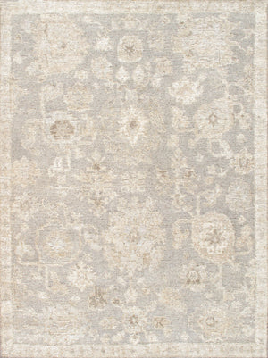 Pasargad Pasargad Home Oushak Hand-Knotted Wool Rug Floral Motif For Living Or Dining Room PLI-08 9X12