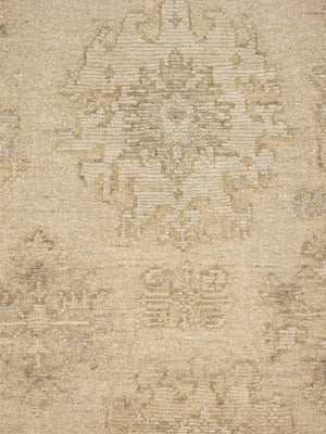 Pasargad Pasargad Hand‑Knotted Oushak Wool Rug in Cream — Timeless geometric motif, plush durable pile, elegant warmth 10' 3'' X 13'11'' PLI-01 10x14