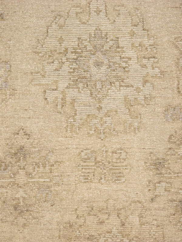 Pasargad Pasargad Hand‑Knotted Oushak Wool Rug in Cream — Timeless geometric motif, plush durable pile, elegant warmth 10' 3'' X 13'11'' PLI-01 10x14