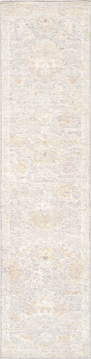 Pasargad Pasargad Home Oushak Floral Wool Hand-Knotted Rug For Hallways And Living Rooms PLO-106 rnr 3X11
