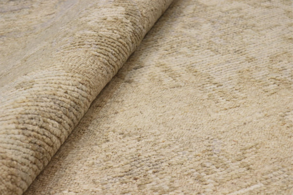 Pasargad Pasargad Hand‑Knotted Oushak Wool Rug in Cream — Timeless geometric motif, plush durable pile, elegant warmth 8' 2'' X 10' 1'' PLI-01 8x10