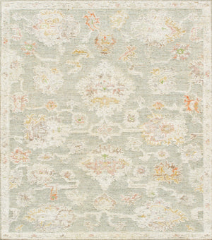 Pasargad Pasargad Home Oushak Hand-Knotted Wool Rug Floral Traditional Living Room Accent PRP-40 8X10