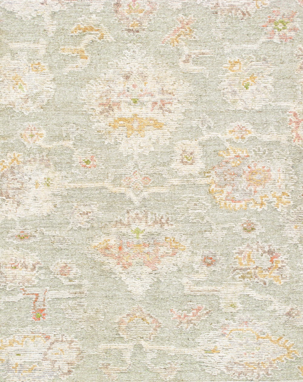 Pasargad Pasargad Home Oushak Hand-Knotted Wool Rug Floral Traditional Living Room Accent PRP-40 8X10