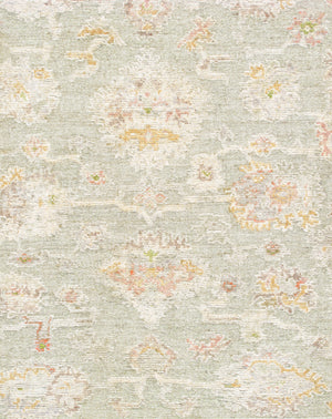 Pasargad Pasargad Home Oushak Hand-Knotted Wool Rug Floral Traditional Living Room Accent PRP-40 8X10