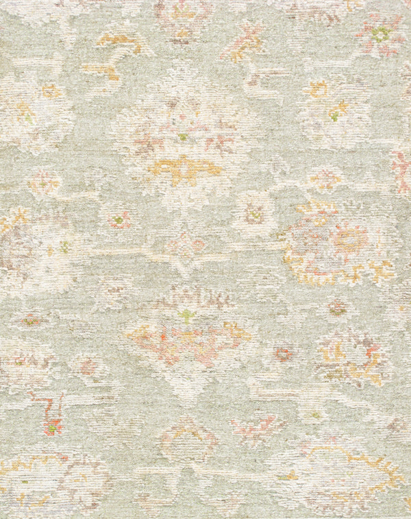 Pasargad Pasargad Home Oushak Hand-Knotted Wool Rug Floral Traditional Living Room Accent PRP-40 8X10