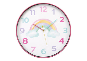 Monarch Specialties Clocks, 18" Round Juvenile Wall Clock With Silent Quartz Movement, Multi-Color Face For Kids WHITE,GREEN,PINK,PURPLE,YELLOW I 9103