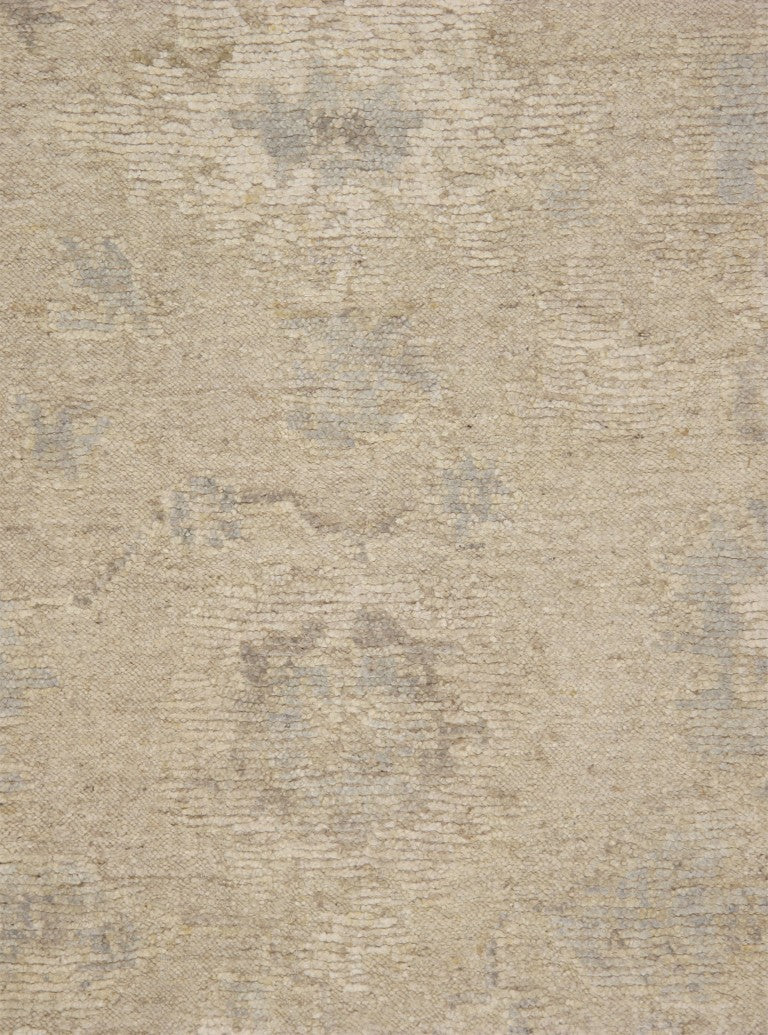 Pasargad Pasargad Oushak Hand-Knotted Cream Wool Rug 8'3" x 10'3" — Plush, Durable Geometric Vintage Charm PLO-72 8X10