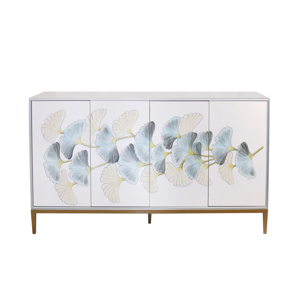 Pasargad Pasargad Home Annabelle Floral Sideboard With Bronze Accents For Dining Or Entryway PPH-Y4