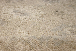 Pasargad Pasargad Oushak Hand-Knotted Cream Wool Rug 8'3" x 10'3" — Plush, Durable Geometric Vintage Charm PLO-72 8X10