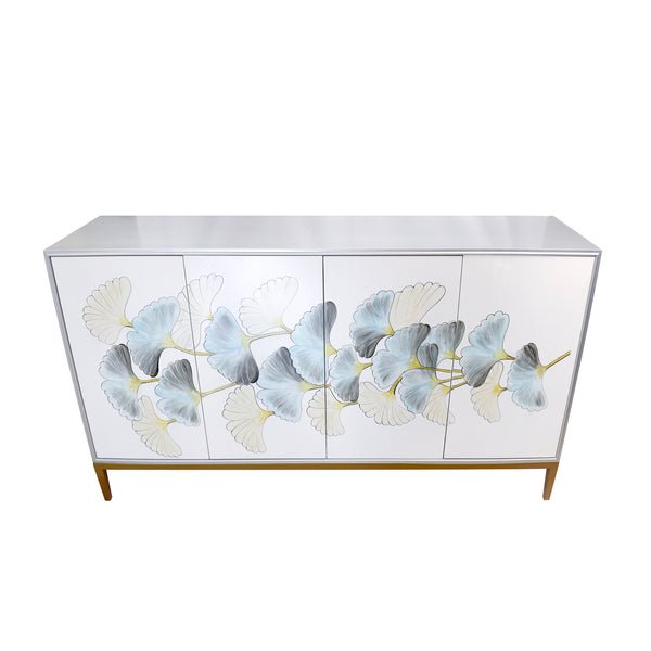 Pasargad Pasargad Home Annabelle Floral Sideboard With Bronze Accents For Dining Or Entryway PPH-Y4