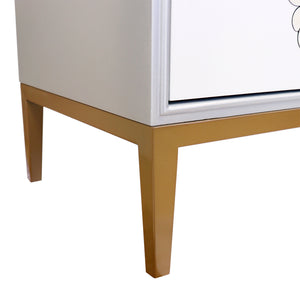 Pasargad Pasargad Home Annabelle Floral Sideboard With Bronze Accents For Dining Or Entryway PPH-Y4