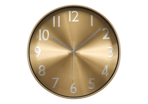 Monarch Specialties Clocks, 12" Round Wall Clock With Metallic Face And Quiet Quartz Movement For Modern Spaces GOLD,BLACK,SILVER I 9112