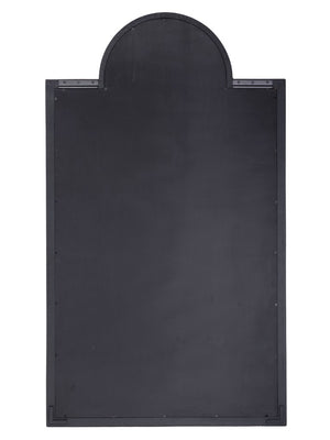 Jamie Young Co. Keystone Vellumn Wall Mirror — Large Art Deco Grey Vellum Frame, Handcrafted High-Gloss Accent Piece 62"H x 36"W x 1.5"D 6KEYS-MIDO