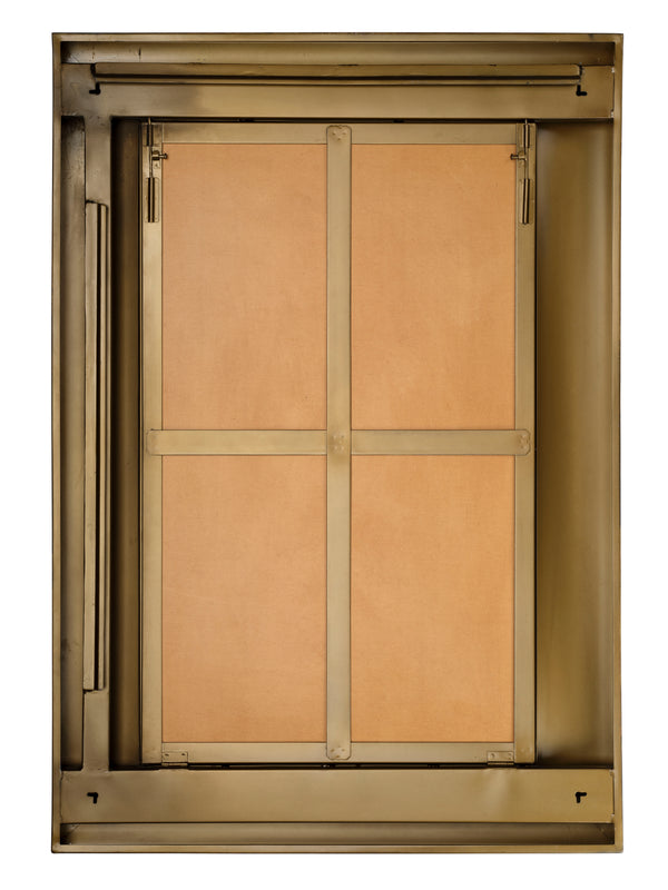 Jamie Young Co. Empire Hand-Forged Iron Rectangle Wall Mirror With Acid-Wash Patina, 48"H X 33"W, Versatile Focal Piece 6EMPI-MIAW